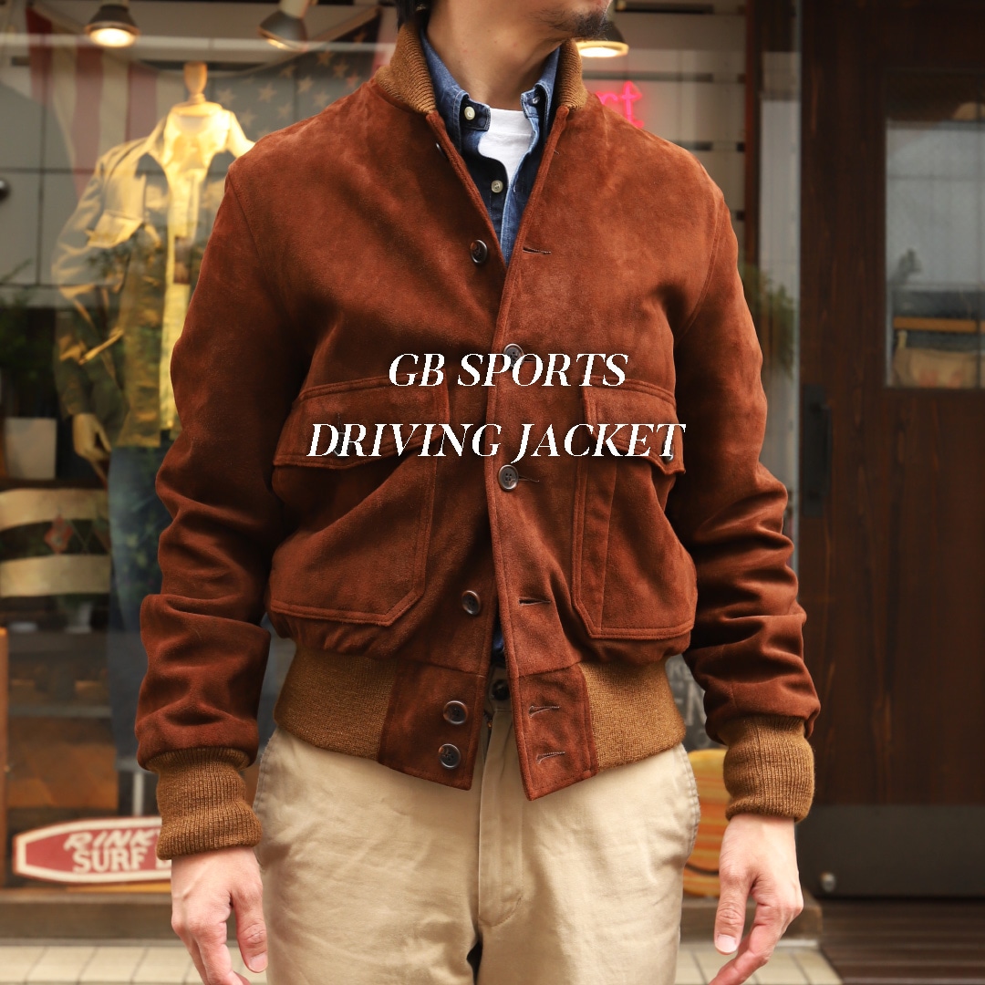 GB Sports/ジービースポーツ Driving Jacket Goat Suede Brownの通販